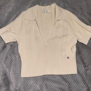 GUESS polo crop top